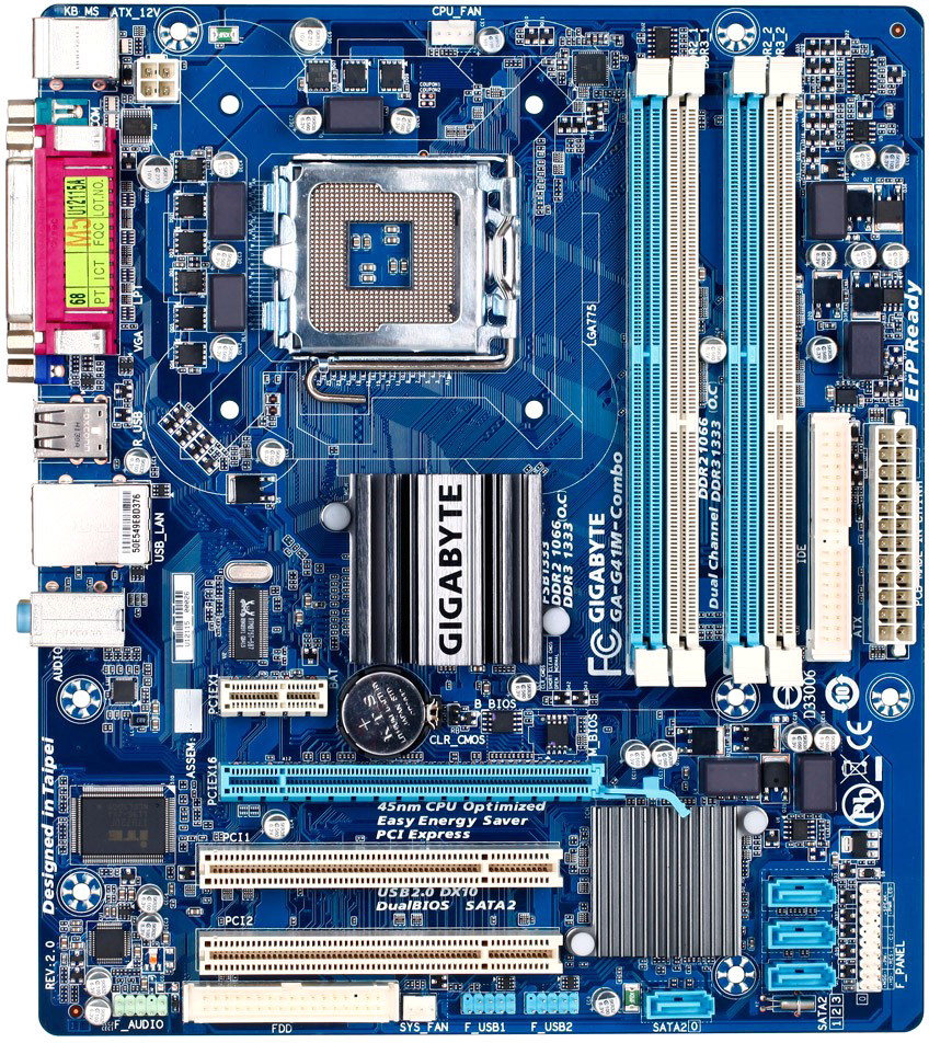 ПЛАТА s775 GIGABYTE GA-G41M-COMBO УЦІНКА-ПОШКОДЖЕНІ 2 СЛОТИ ПАМ'ЯТІ! РОЗУМІЄ ВСІ ПРОЦИ XEON, Core2QUAD