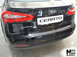 Накладка на бампер KIA CERATO з 2013-2018 рр .. (NataNiko)