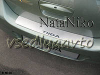 Накладка на бампер Nissan TIIDA 4-D (2004-2011) (NataNiko)