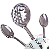 Настінний годинник на кухню Ложки-виделки "Strainer" - Вражаюча прикраса для кафе та кухні (Метал, 35 х 35 см), фото 5
