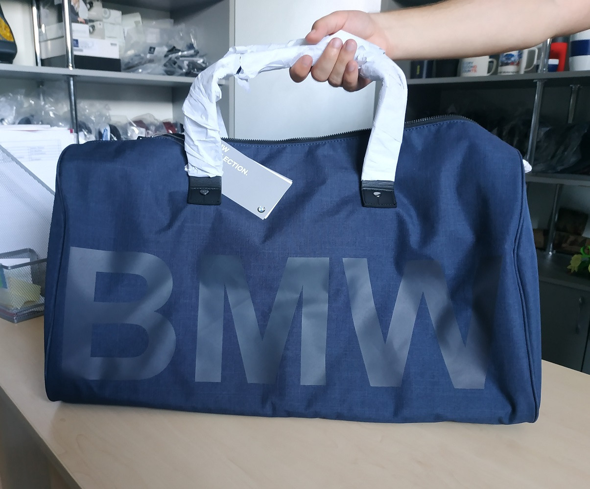 Оригинальная спортивная сумка BMW Modern Duffle Bag, Dark Blue / Black (80222454684) - фото 2 - id-p845598957