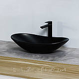 Чорна матова раковина REA Royal Black Mat 61.5 см, фото 6