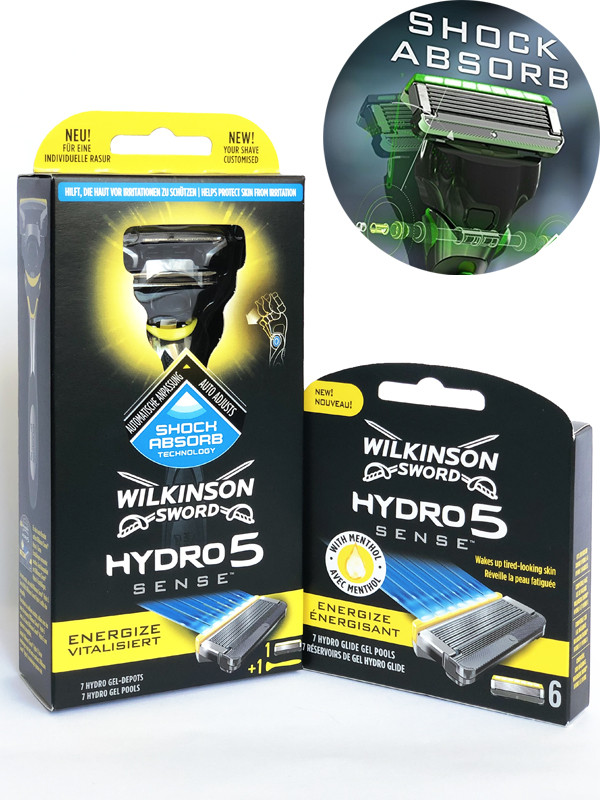Верстат Schick Wilkinson Sword Hydro 5 Sense Energize 1 картридж + касети Hydro 5 Sense Energize (6 шт.) 01145