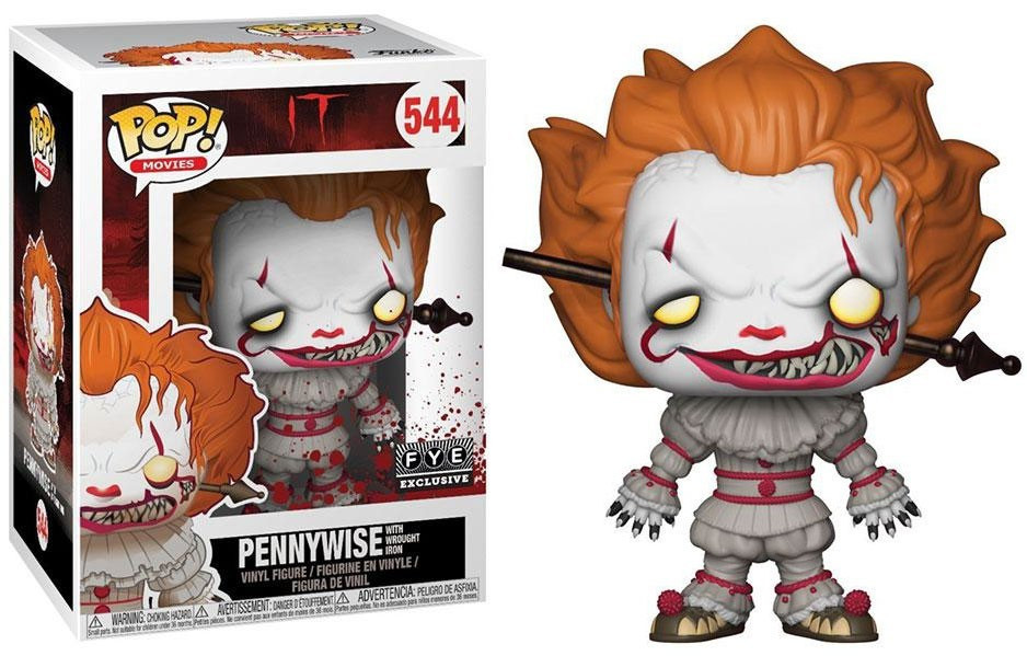 Фігурка Funko Pop Фанко Поп IT Pennywise (with wrought iron) Воно Пенівайз 10см PW544