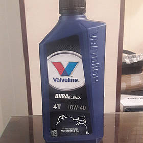 Мотоциклетне масло 10w-40 полусинтетика VALVOLINE DURABLEND 4T SAE 10W-40 ( 1 літр).