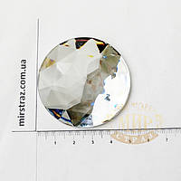 Клейові круглі камені, колір Crystal, 52 мм, 1 шт.