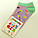 Короткі дитячі шкарпетки з яскравим малюнком бузкового кольору, фото 2
