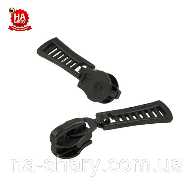 Бігунок на блискавку нейлон №5 темний нікель Бігунок на блискавку нейлон №5 сумковий темний нікель