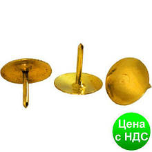 Кнопки Hanfang "Гвоздик" 501 золото (50 шт/уп. картон)
