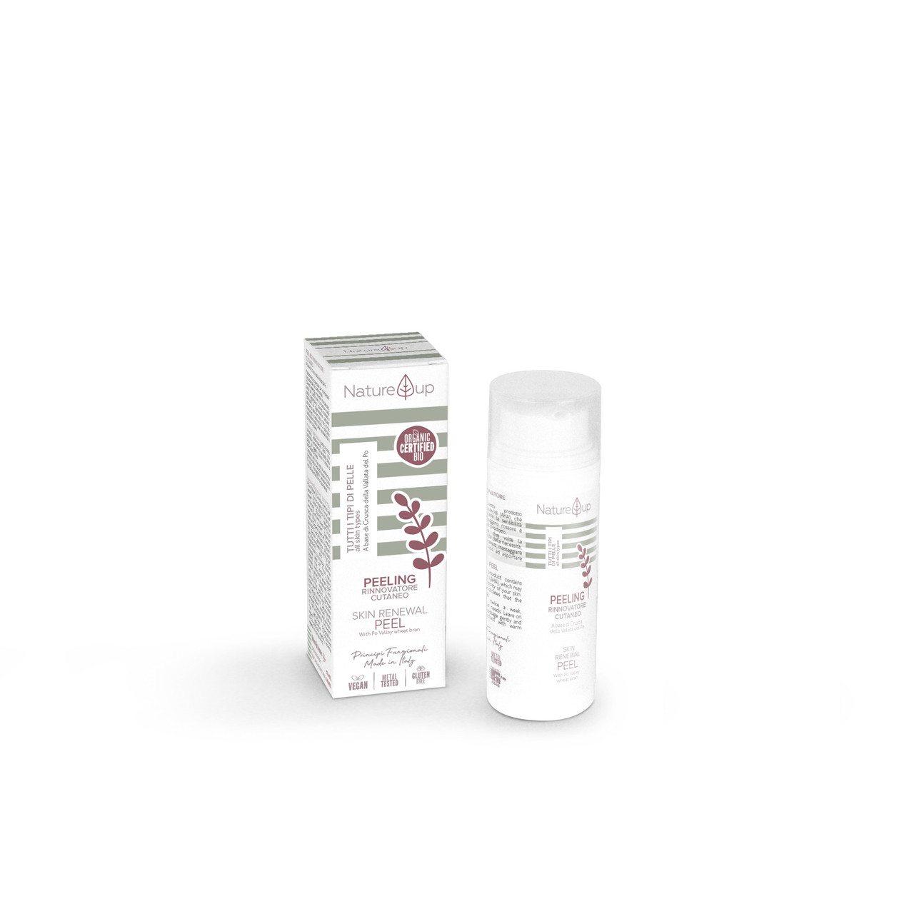 Пілінг для обличчя відновлюючий органічний Nature UP Bema Cosmetici,50 мл