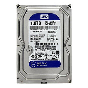 Жорсткий диск 3.5" SATA III 1TB Western Digital Blue WD10EZEX 7200rpm 64MB новий #