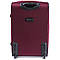 Валіза дорожня на 2 колесах Wings 6802 тканинна Середня (M) Бордова, фото 5