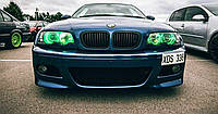 CCFL цветные ангельские глазки на BMW