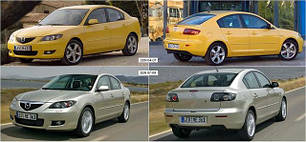 Дзеркала для Mazda 3 2004-09 SDN