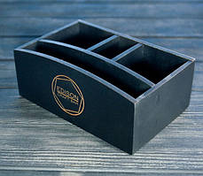 Організатор з дерева для серветок, перцю, солі. Органайзер для кафе і ресторану ПД-02