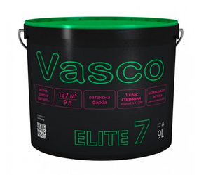 VASCO ELITE 7 фарба для стін шовковисто-матова 9 л