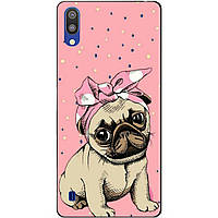 Чохол силіконовий для Samsung M10 2019 Galaxy M105f з малюнком Мопс