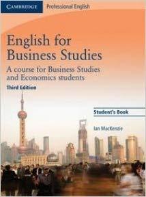 English for Business Studies Third Edition student's Book