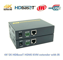 HDMI подовжувач KVM extender HDBaseT POE 4 К до 70 м 