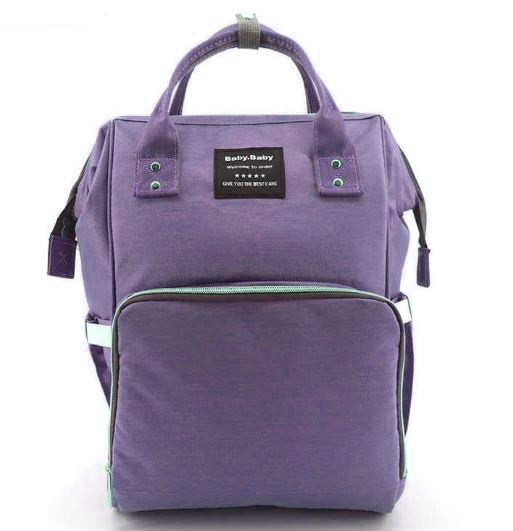 Сумка-рюкзак для мам Baby Bag 5505, фіолетовий, фото 1