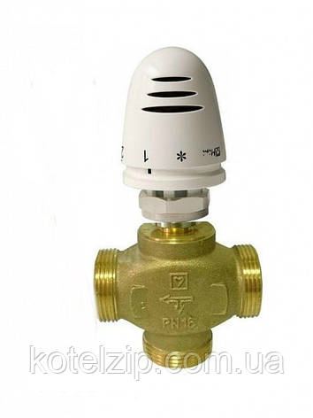 HERZ ATATÜRK-TS-RD клапан DN20 (1") 1776139 + головка Herz mini, фото 1