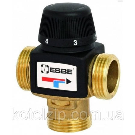 ESBE ВТА 372 G 1" 20-55°С kvs 3.4 термостатичний змішувальний клапан, фото 1