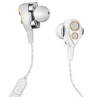 Вакуумні навушники та гарнітура бездротові Bluetooth блютуз для телефону SMN-15 / MP3 плеєр / Білі