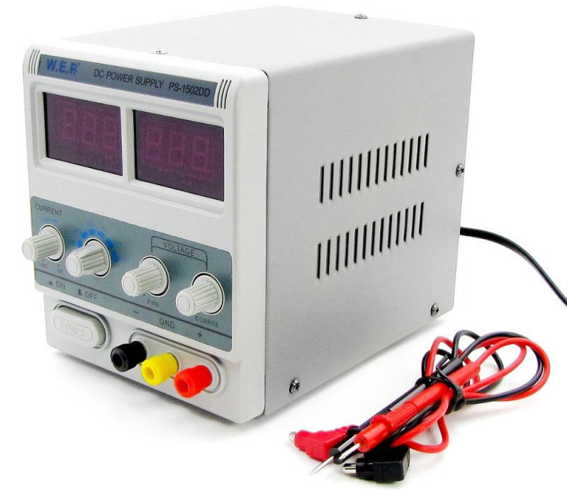 Лабораторный блок питания WEP PS-1502DD, 15 вольт, 2 ампера ...