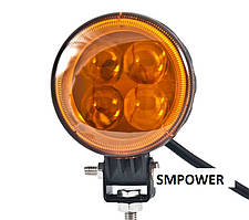 Фара LED світлодіодна Belauto Spot Amber, 12W, точковий/жовтий світло, BOL0403LA