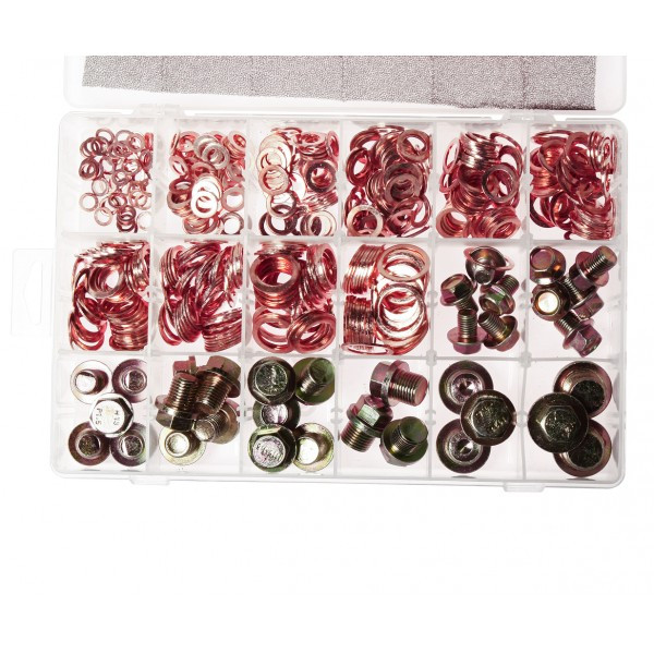 Комплект мідних шайб і маслосливных пробок 534 од. JTC 2019, фото 1