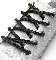 Шнурки для обуви 5 мм 150 см / темно-коричневый / простой круглый / тип 3.4 KIWI (упак.36 пар)
