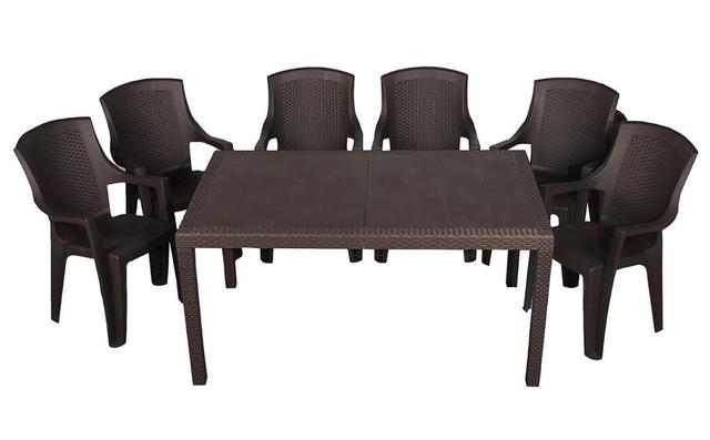 Комплект садовый Prince+6 кресел Eden коричневый