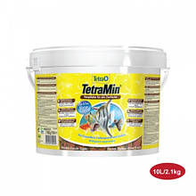 Tetra Min Flakes 10 l (2.1 кг) універсальні пластівці, чіпси основний корм для риб