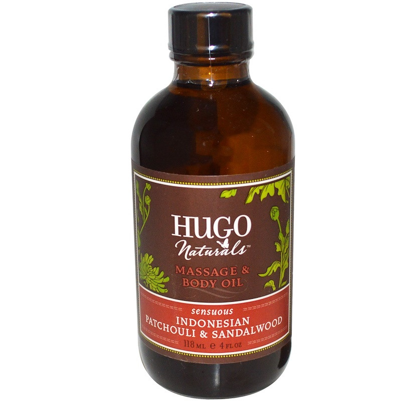 Hugo Naturals, олія для тіла, індонезійські пачулі та сандалове дерево, 118 мл, фото 1