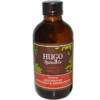 Hugo Naturals, Масло для тела, индонезийское пачули и сандаловое дерево, 118 мл