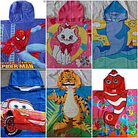 Рушник-пончо дитячий пляжний асортимент 120х60