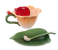Порцелянова чайна пара Орхідея Pavone CMS-05/2, фото 2