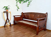 Дерев'яне пряме диван-ліжко для дому з масиву натурального дерева вільха "Ян Марті" від виробника