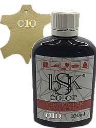 Фарба для гладкої шкіри "bsk-color" 100 ml солом'яний колір