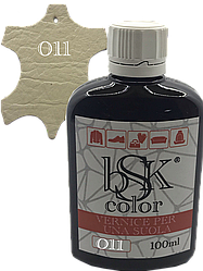 Фарба для гладкої шкіри "bsk-color" ванільного кольору 100ml