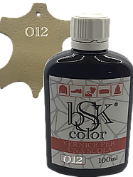 Фарба для гладкої шкіри "bsk-color" темно-бежевий колір 100ml