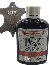Фарба для гладкої шкіри "bsk-color" 100ml, темно-коричневий колір