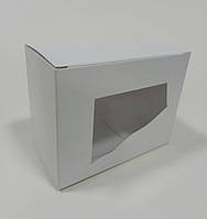 Коробка белая 110х85х58 мм. с окном