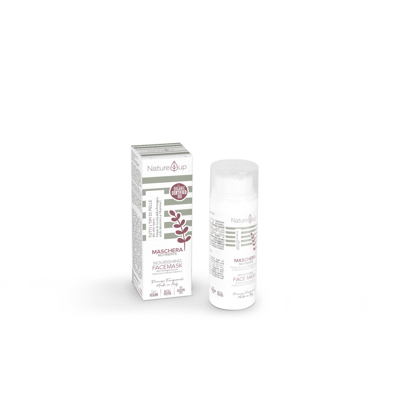 Питательная маска для лица органическая Nature UP Bema Cosmetici, 50 мл