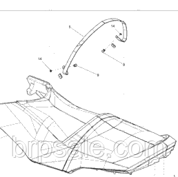 Сидіння в зборі для гідроциклів Sea-Doo BRP SEAT ASS'Y