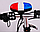 Поліцейський велосипедний гудок-дзвінок-сирена 6 LED габарит, фото 5