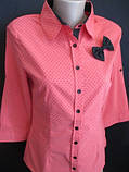 Ошатні жіночі блузи з бантиком., фото 2