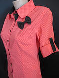 Ошатні жіночі блузи з бантиком., фото 5