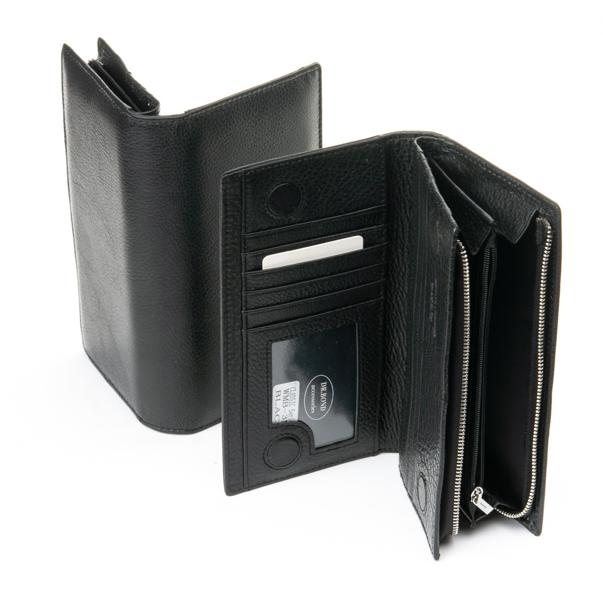 Великий шкіряний чоловічий гаманець-візитниця DR. BOND опт/роздріб