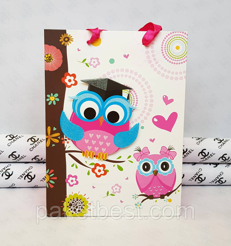 Пакет подарунковий Преміум Середній 3D, фото 1